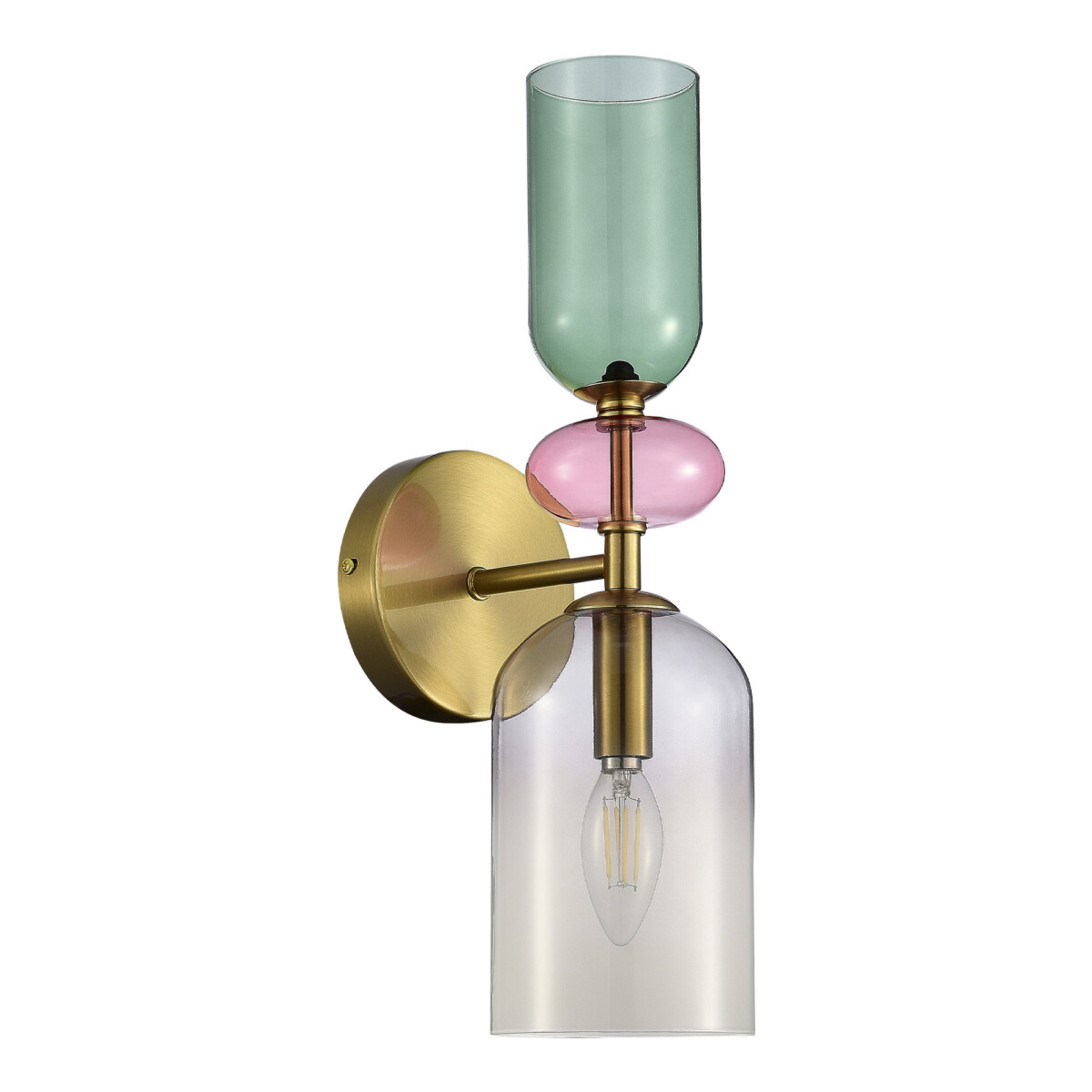 SL2000.201.01 Бра ST-Luce Золотистый/Дымчатый E14 1*40W ДЖЕА — изображение 2