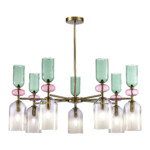 SL2000.202.07 Люстра потолочная ST-Luce Золотистый/Дымчатый E14 7*40W ДЖЕА