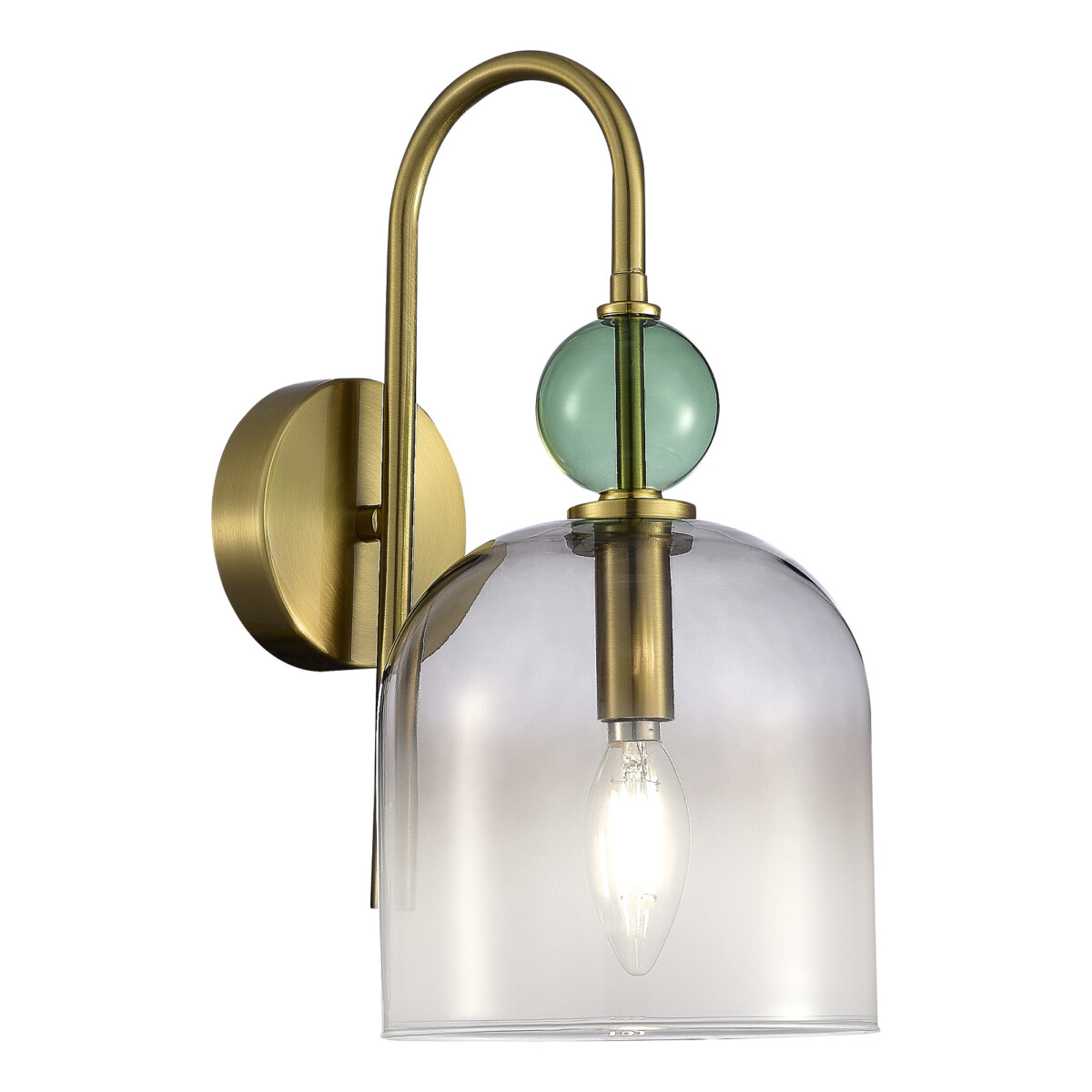 SL2000.211.01 Бра ST-Luce Золотистый/Дымчатый E14 1*40W ДЖЕА — изображение 1