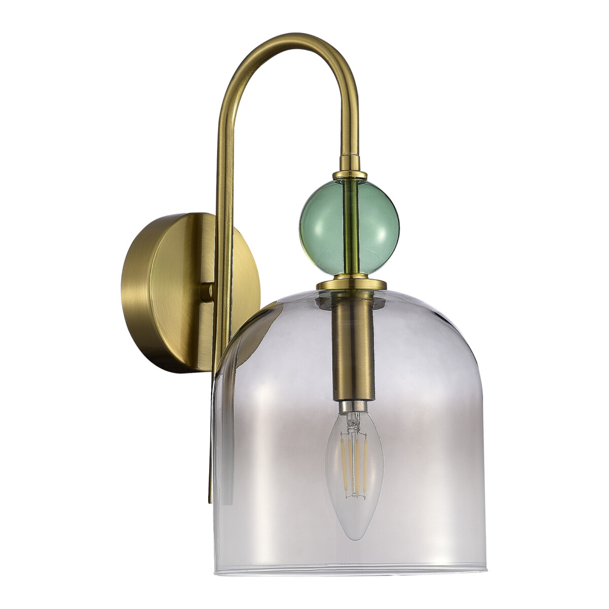 SL2000.211.01 Бра ST-Luce Золотистый/Дымчатый E14 1*40W ДЖЕА — изображение 2