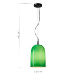 SL2001.413.01 Светильник подвесной ST-Luce Черный/Зеленый E27 1*60W МИЛО — изображение 3