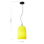 SL2001.423.01 Светильник подвесной ST-Luce Черный/Желтый E27 1*60W МИЛО — изображение 3