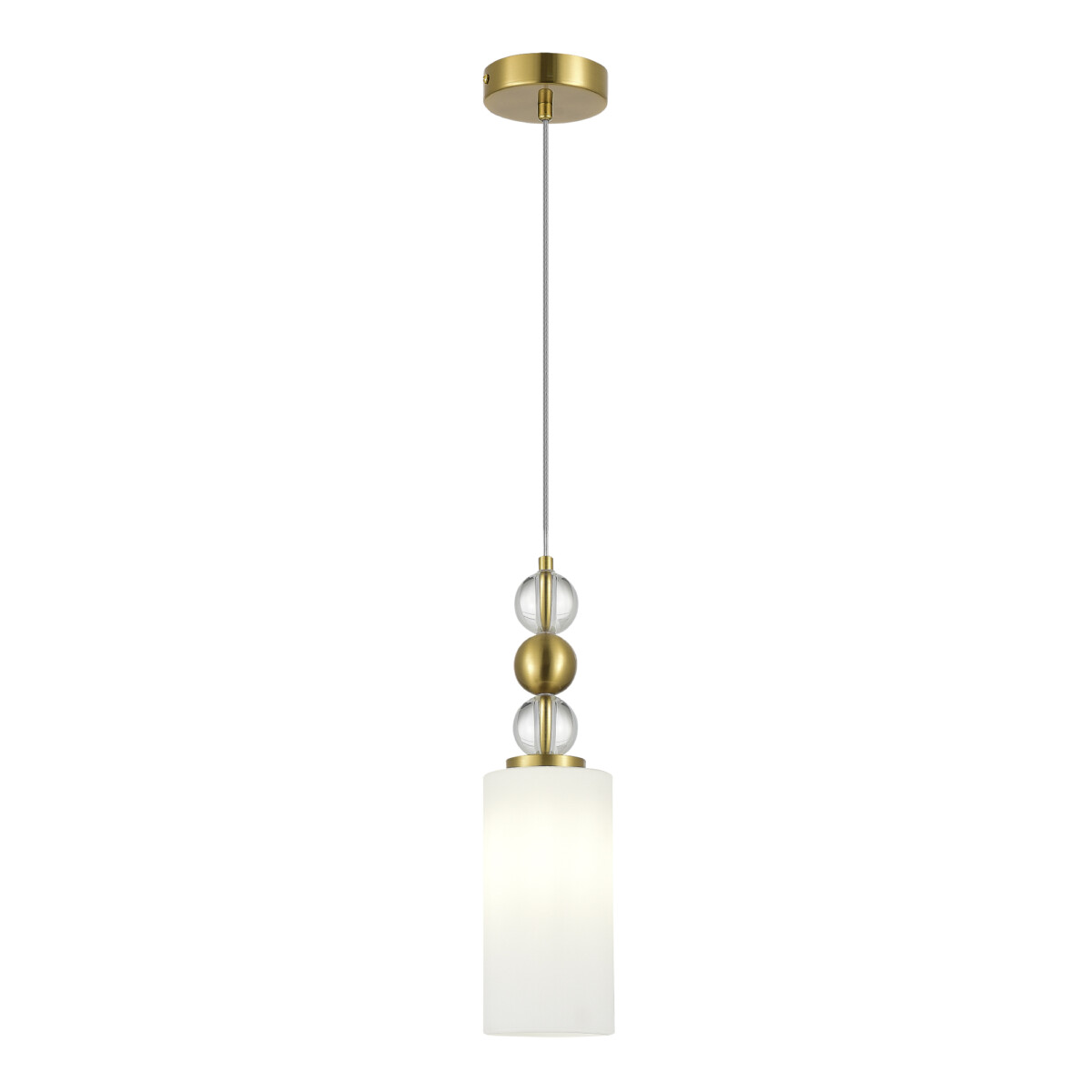 в наличии SL2003.303.01 Светильник подвесной ST-Luce латунь/белый E27 1*40W АВРОРА - купить в интернет-магазине Светильники Торг