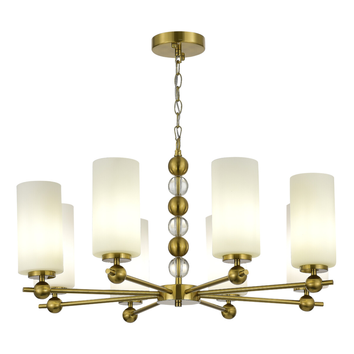 SL2003.303.08 Люстра подвесная ST-Luce латунь/белый E27 8*40W АВРОРА - купить 768357 на сайте Светильники Торг в наличии SL2003.303.08 Люстра подвесная ST-Luce латунь/белый E27 8*40W АВРОРА - купить в интернет-магазине Светильники Торг