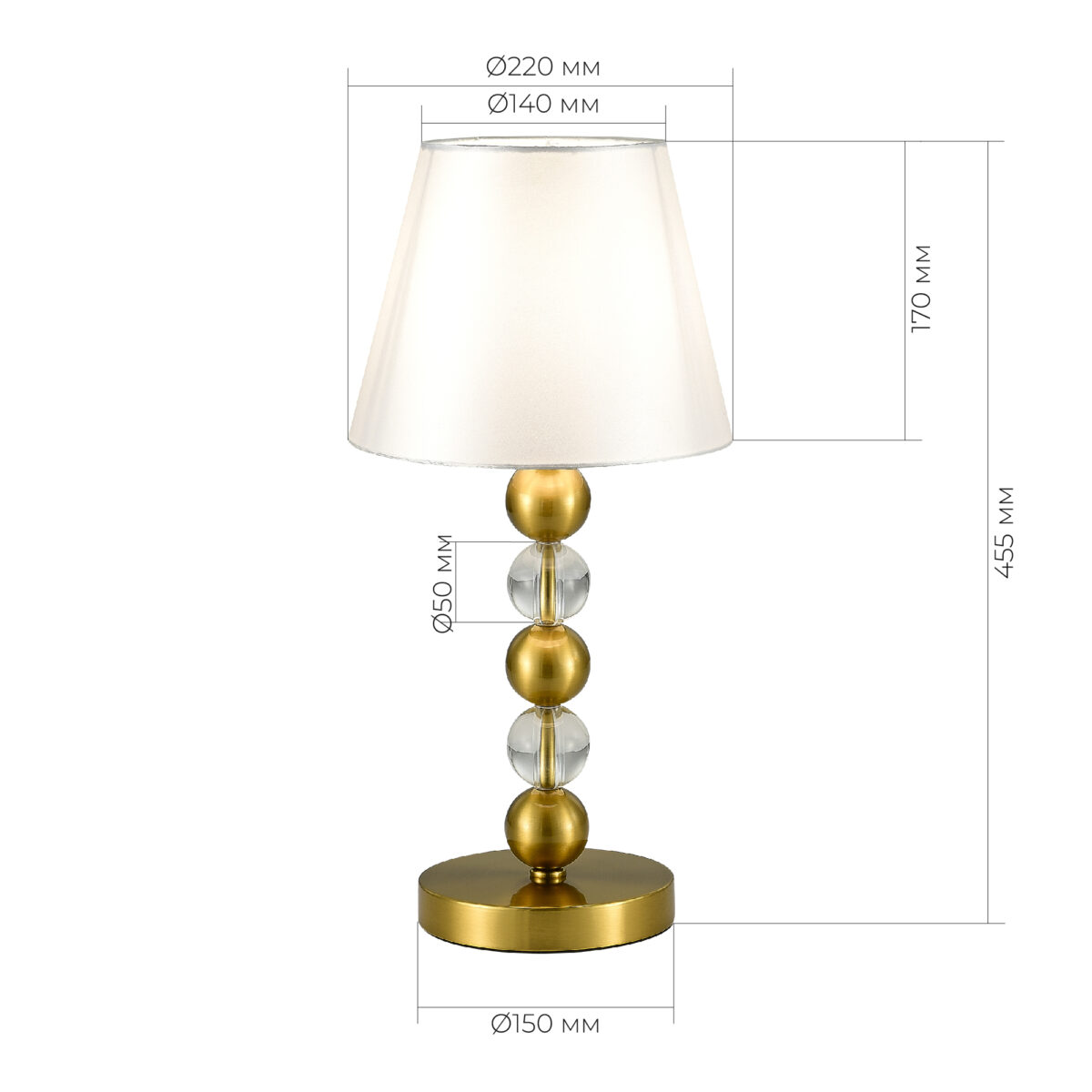 SL2003.304.01 Прикроватная лампа ST-Luce латунь/белый E27 1*40W АВРОРА — изображение 4