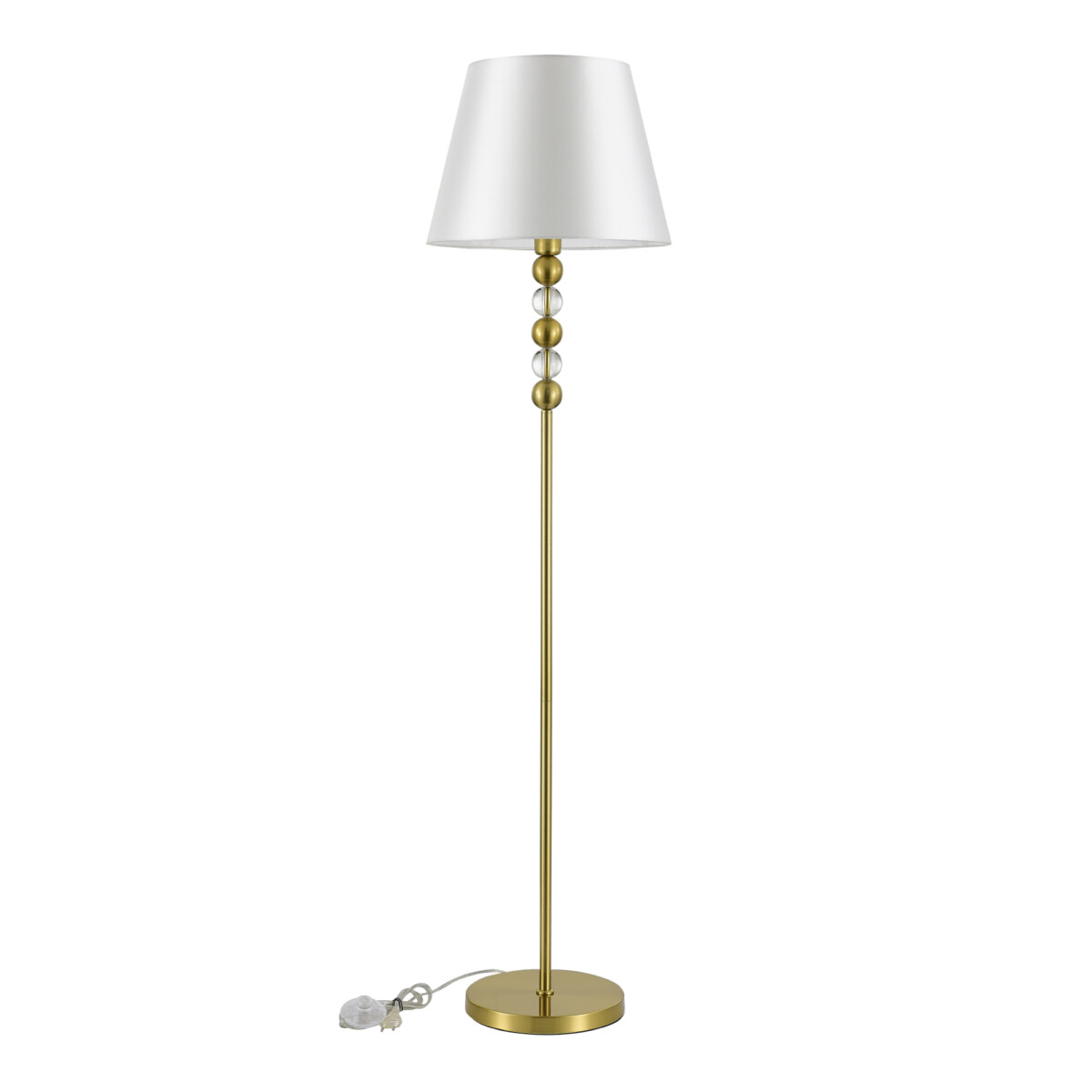 в наличии SL2003.305.01 Торшер ST-Luce латунь/белый E27 1*40W АВРОРА - купить в интернет-магазине Светильники Торг