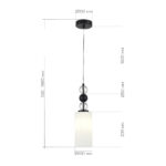 SL2003.403.01 Светильник подвесной ST-Luce черный/белый E27 1*40W АВРОРА — изображение 4