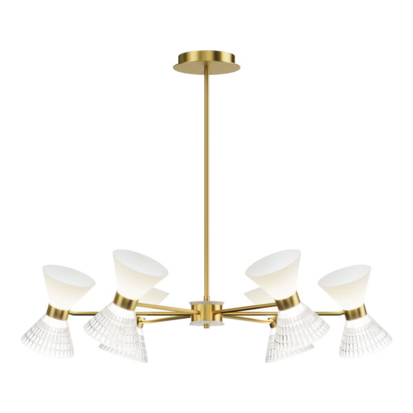 SL2004.303.12 Светильник подвесной ST-Luce латунь/прозрачный, белый, латунь G9 LED 12*5W СПИРИТ