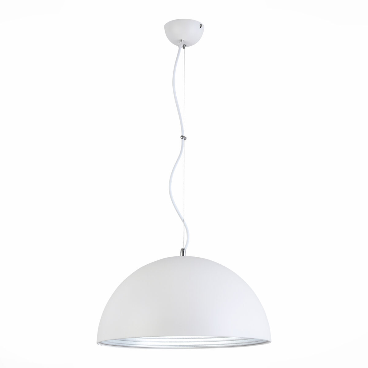 SL279.503.01 Светильник подвесной ST-Luce Белый/Белый, Серебристый E27 1*60W ТАППО — изображение 1