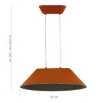 SL3001.723.01 Светильник подвесной ST-Luce Оранжевый,Серый/Оранжевый,Серый LED 1*12W СЕНТИТО — изображение 8