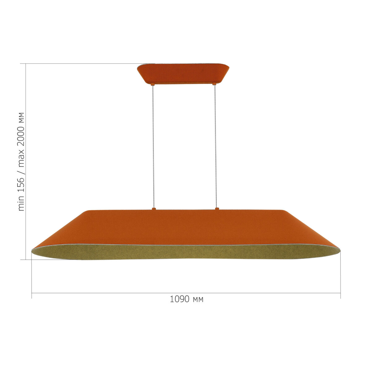 SL3001.823.01 Светильник подвесной ST-Luce Оранжевый,Серый/Оранжевый,Серый LED 1*32W СЕНТИТО — изображение 11