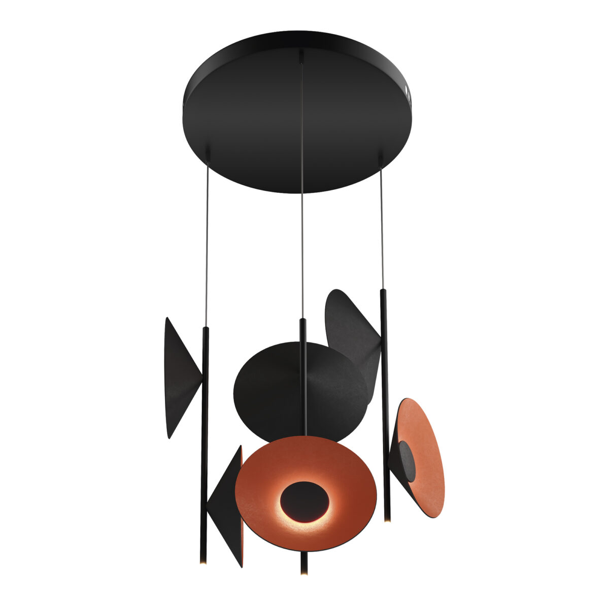 SL3003.403.09 Светильник подвесной ST-Luce Черный/Оранжевый, Черный LED 9*2W 3000K СЕНТИТО — изображение 2