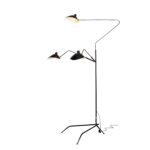 SL305.405.03 Торшер ST-Luce Черный/Черный, Белый E27 3*60W СПРУЦЦО