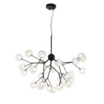 SL376.403.27 Светильник подвесной ST-Luce Черный/Прозрачный, Белый G4 LED 27*2W ДЕМЕЛЕ