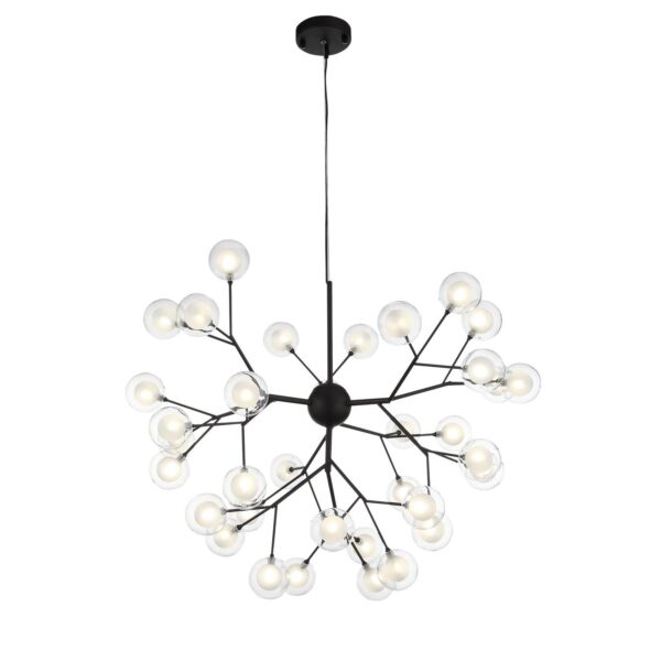 SL376.403.36 Светильник подвесной ST-Luce Черный/Прозрачный, Белый G4 LED 36*2W ДЕМЕЛЕ