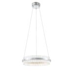 SL383.103.01 Светильник подвесной ST-Luce Хром/Хром, Прозрачный LED 1*34W 3000K КЕРИО