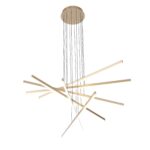 SL394.223.06 Светильник подвесной ST-Luce Матовое золото/Белый LED 6*16,6W 4000K БАСОНИ