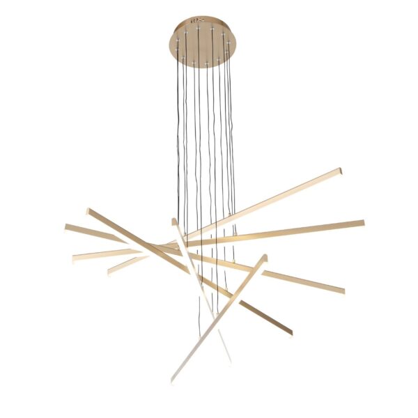 SL394.223.06 Светильник подвесной ST-Luce Матовое золото/Белый LED 6*16,6W 4000K БАСОНИ