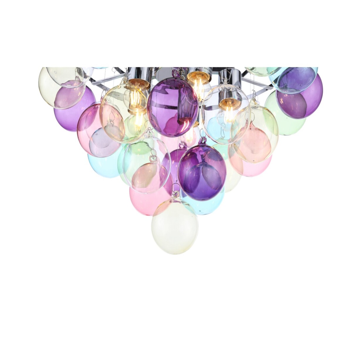 в наличии SL432.153.05 Светильник подвесной ST-Luce Хром/Разноцветный E27 5*60W SOSPIRO - купить в интернет-магазине Светильники Торг