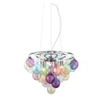 в наличии SL432.153.05 Светильник подвесной ST-Luce Хром/Разноцветный E27 5*60W SOSPIRO - купить в интернет-магазине Светильники Торг