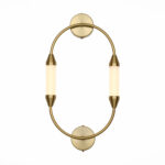 SL6004.301.02 Бра ST-Luce Латунь/Белый LED 2*4W 3000K АЛЬБИА