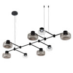 SL6005.403.08 Светильник подвесной ST-Luce Черный/Дымчатый, Прозрачный LED 8*3W 3000K ВАЛЛО — изображение 2