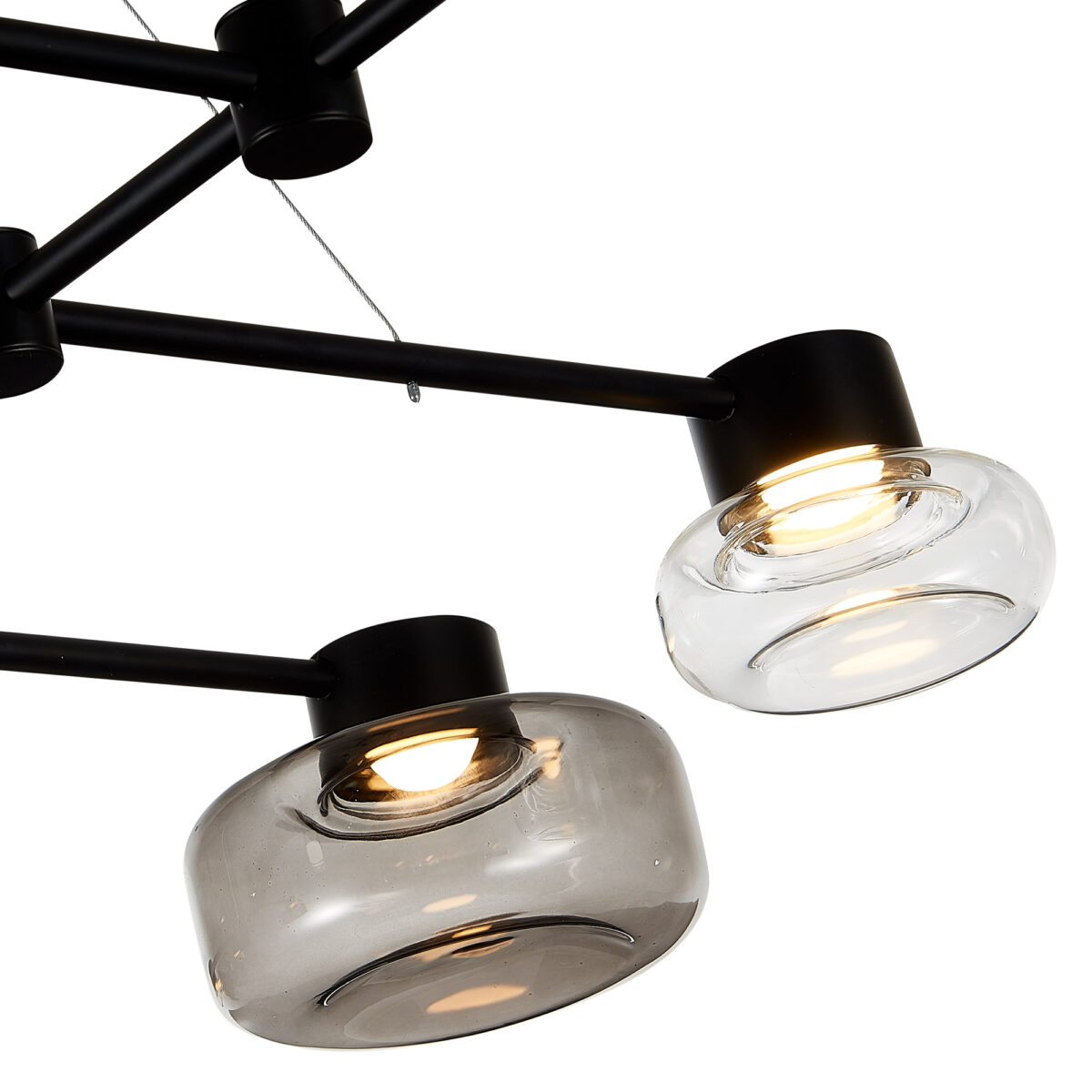 SL6005.403.08 Светильник подвесной ST-Luce Черный/Дымчатый, Прозрачный LED 8*3W 3000K ВАЛЛО — изображение 5