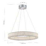 SL6008.113.01 Люстра подвесная ST-Luce Хром/Хром LED 1*30W 3000K ЛАТОЦЦО — изображение 2