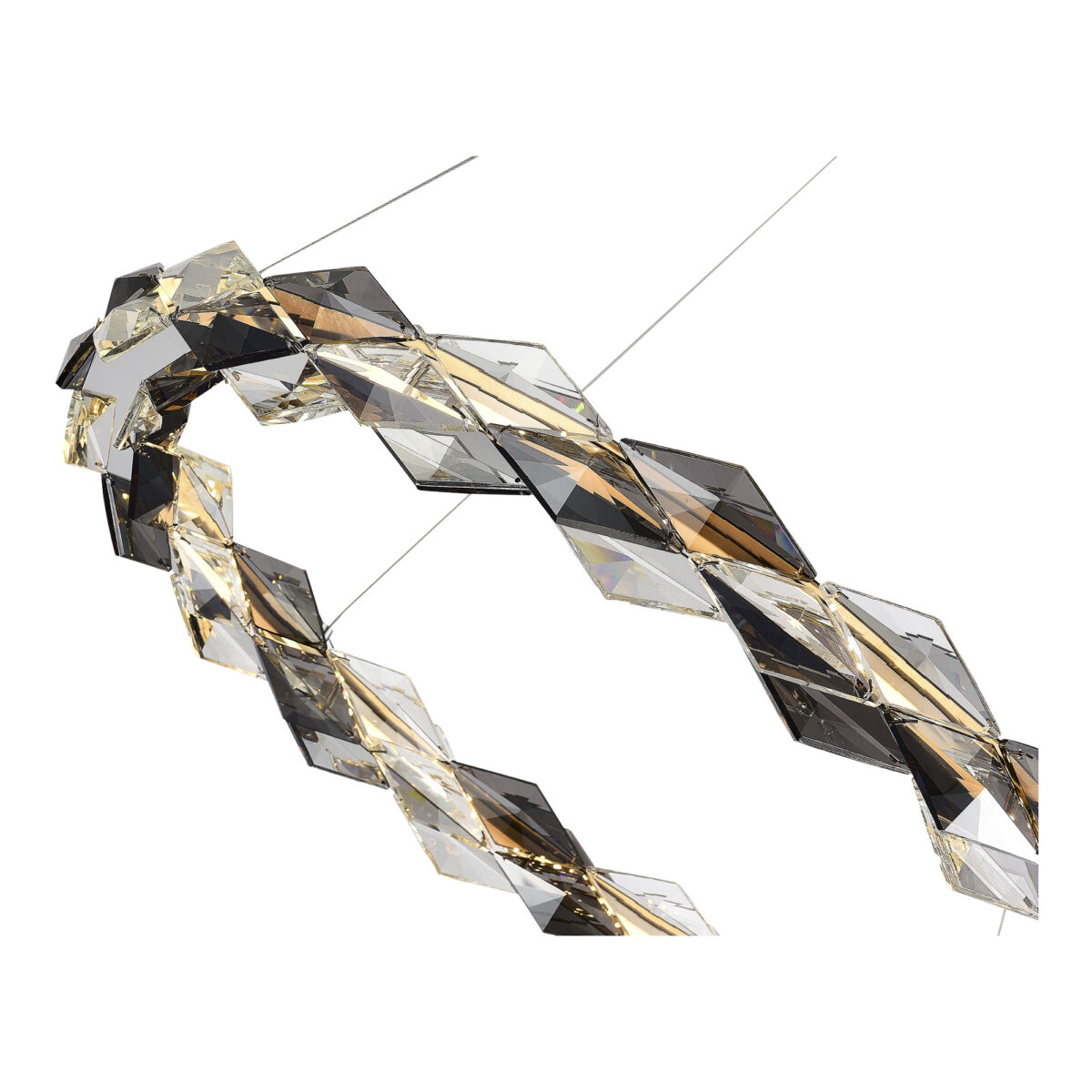 SL6009.103.01 Люстра подвесная ST-Luce Хром/Прозрачно-Дымчатый LED 1*30W 3000K ДИАМАНТА — изображение 3