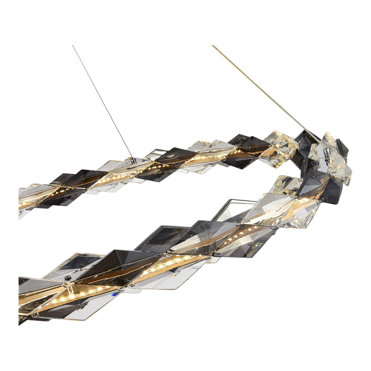 SL6009.113.01 Люстра подвесная ST-Luce Хром/Прозрачно-Дымчатый LED 1*30W 3000K ДИАМАНТА — изображение 3