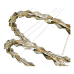 SL6009.203.02 Люстра подвесная ST-Luce Золотистый/Прозрачный,Янтарный LED 1*45W 3000K ДИАМАНТА — изображение 3