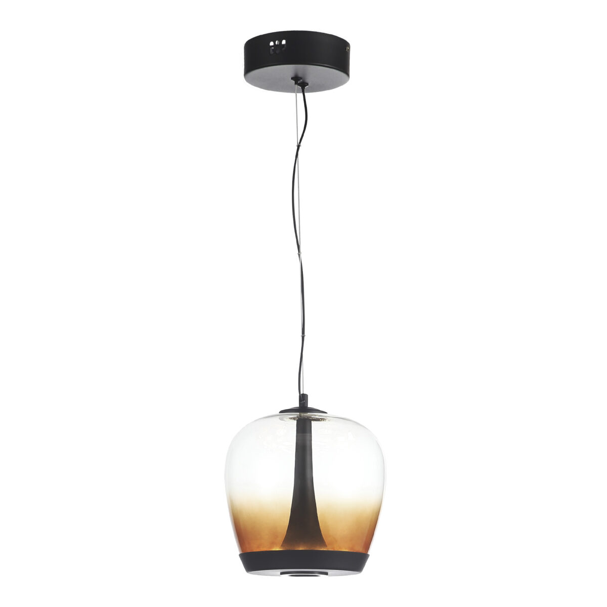 SL6014.413.01 Светильник подвесной ST-Luce Черный/Коричневый, Черный LED 1*17W 3000K РИПЛ — изображение 1