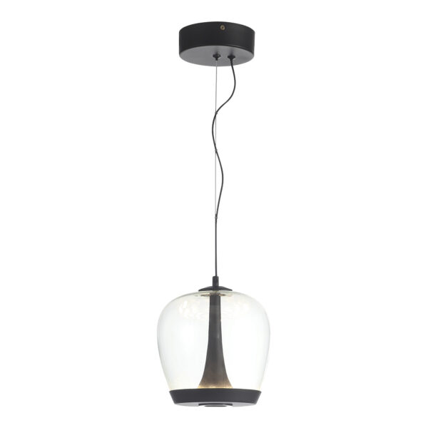 SL6014.423.01 Светильник подвесной ST-Luce Черный/Прозрачный, Черный LED 1*17W 3000K РИПЛ