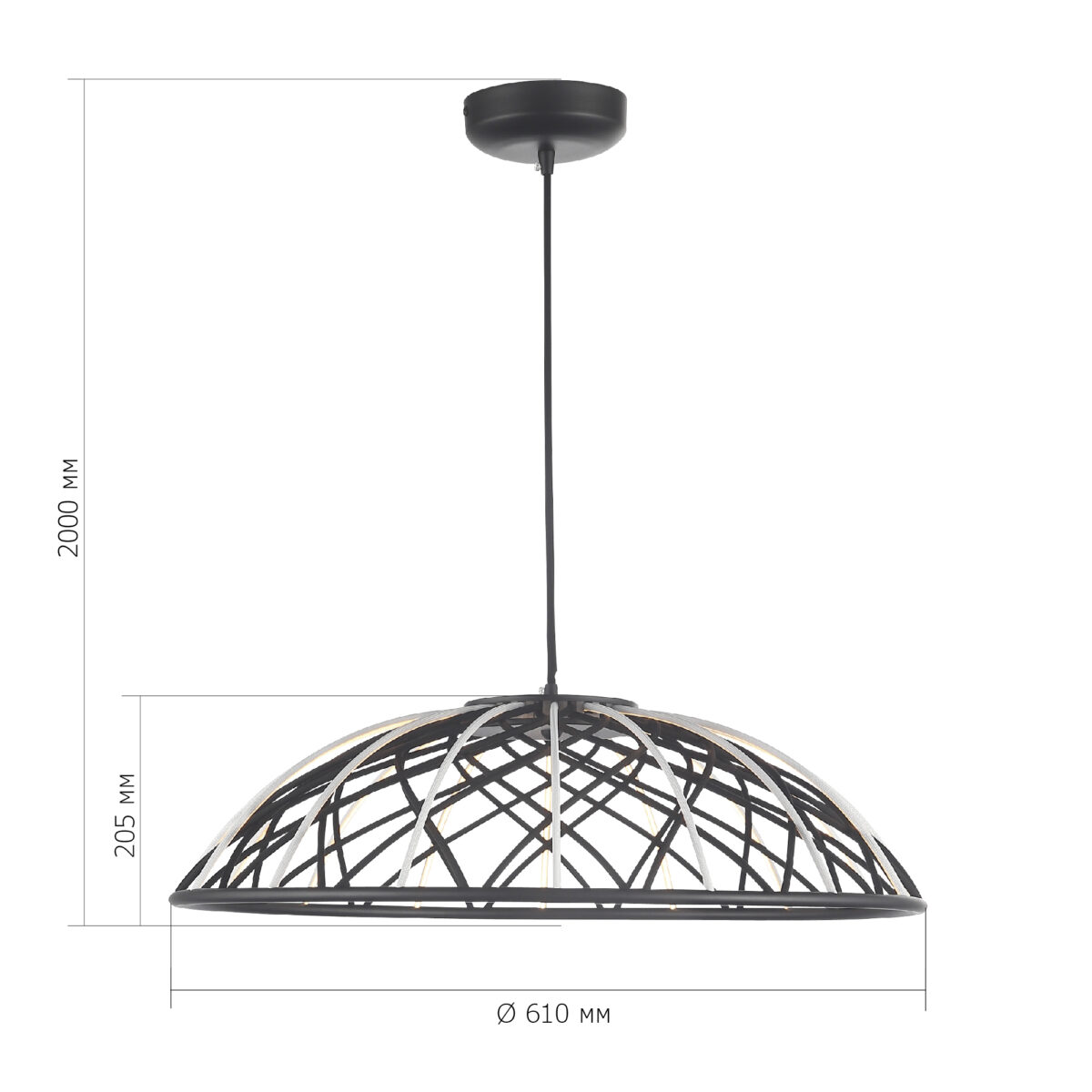 SL6016.403.01 Светильник подвесной ST-Luce Черный/Черный LED 1*20W 3000K БАУНД — изображение 7