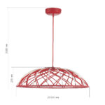 SL6016.603.01 Светильник подвесной ST-Luce Красный/Красный LED 1*20W 3000K БАУНД — изображение 8