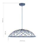 SL6016.703.01 Светильник подвесной ST-Luce Синий/Синий LED 1*20W 3000K БАУНД — изображение 8