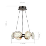 SL6018.203.48 Светильник подвесной ST-Luce черный/ золотистый / прозрачный LED 1*48W 4000K МИСТЕРИ — изображение 4