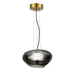 SL6019.303.01 Светильник подвесной ST-Luce Латунь/Дымчатый, Белый LED 1*10W 3000K ФОРЕЙ