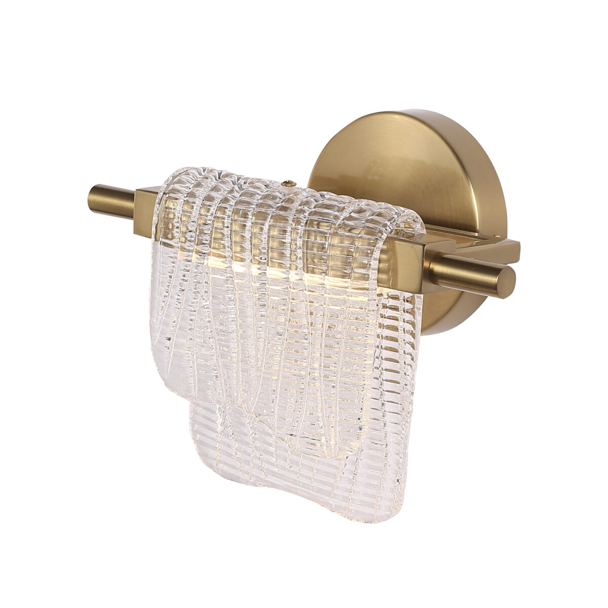 SL6021.201.06 Светильник настенный ST-Luce золотистый/прозрачный LED 1*6W 3000K ВУАЛЬ — изображение 1