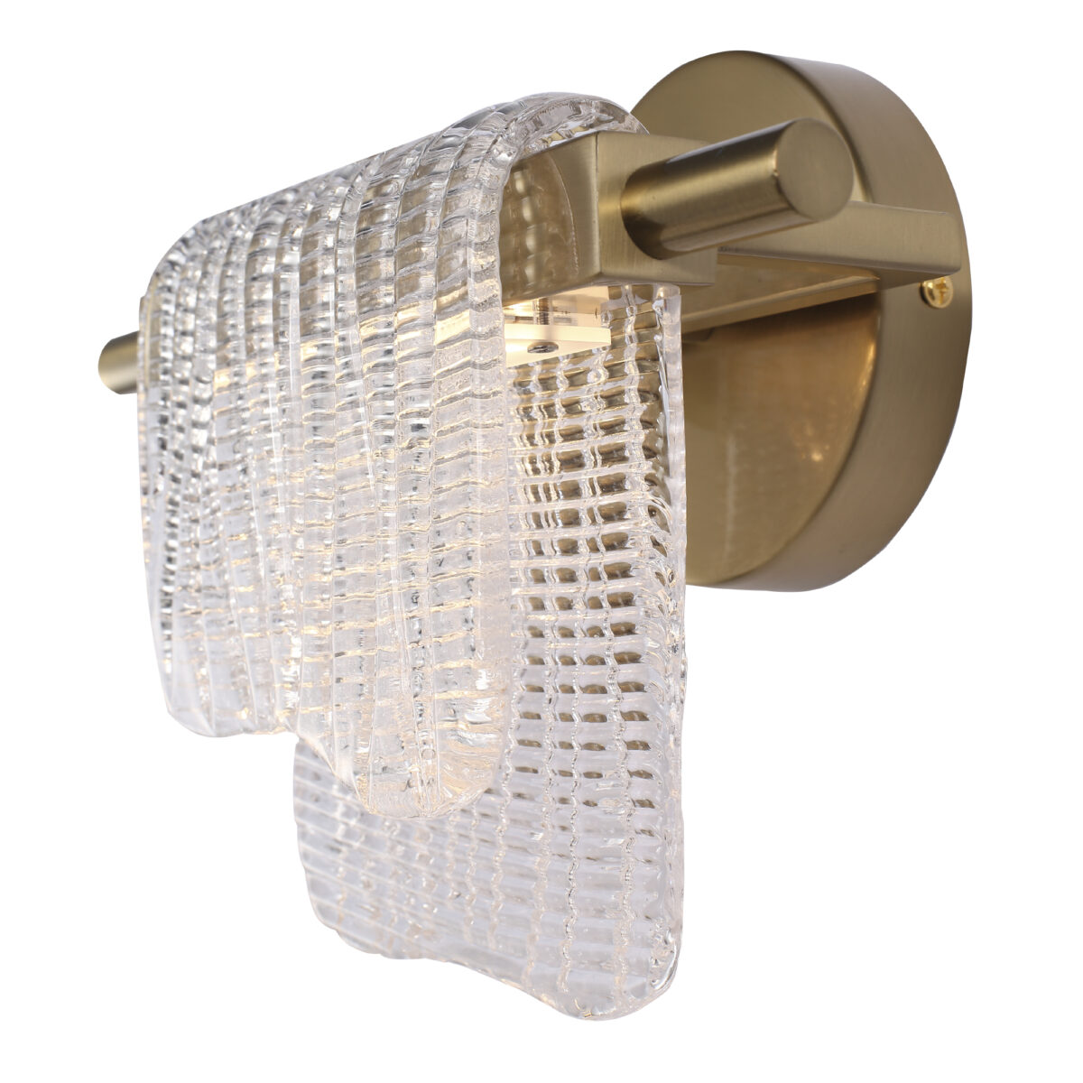 SL6021.201.06 Светильник настенный ST-Luce золотистый/прозрачный LED 1*6W 3000K ВУАЛЬ — изображение 2