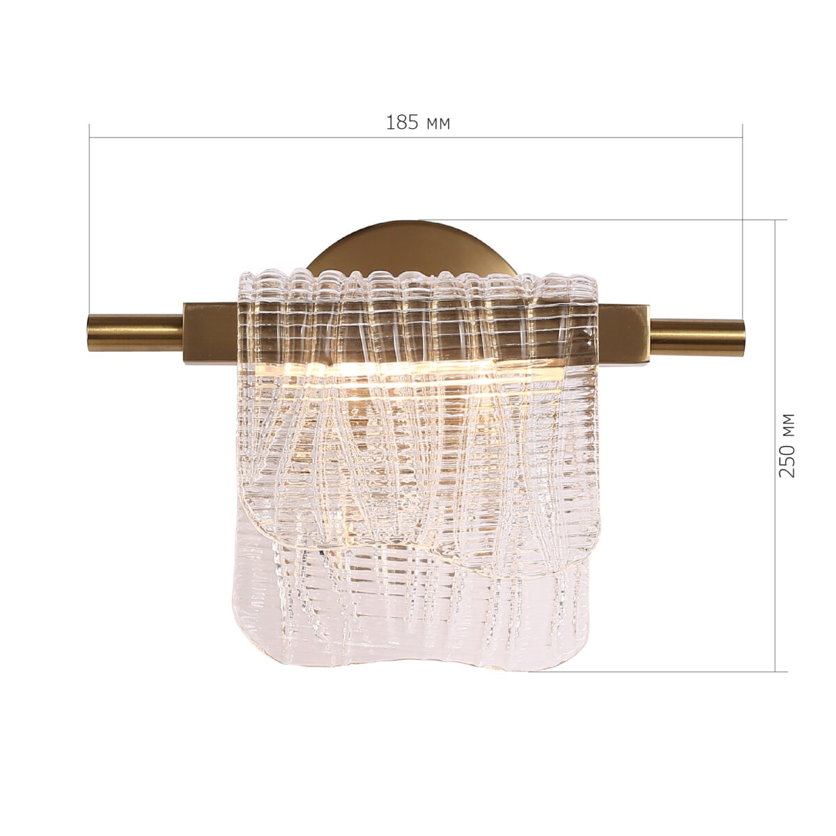 SL6021.201.06 Светильник настенный ST-Luce золотистый/прозрачный LED 1*6W 3000K ВУАЛЬ — изображение 7