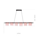 SL6021.403.36 Светильник подвесной ST-Luce черный/розовый LED 1*36W 3000K ВУАЛЬ — изображение 5