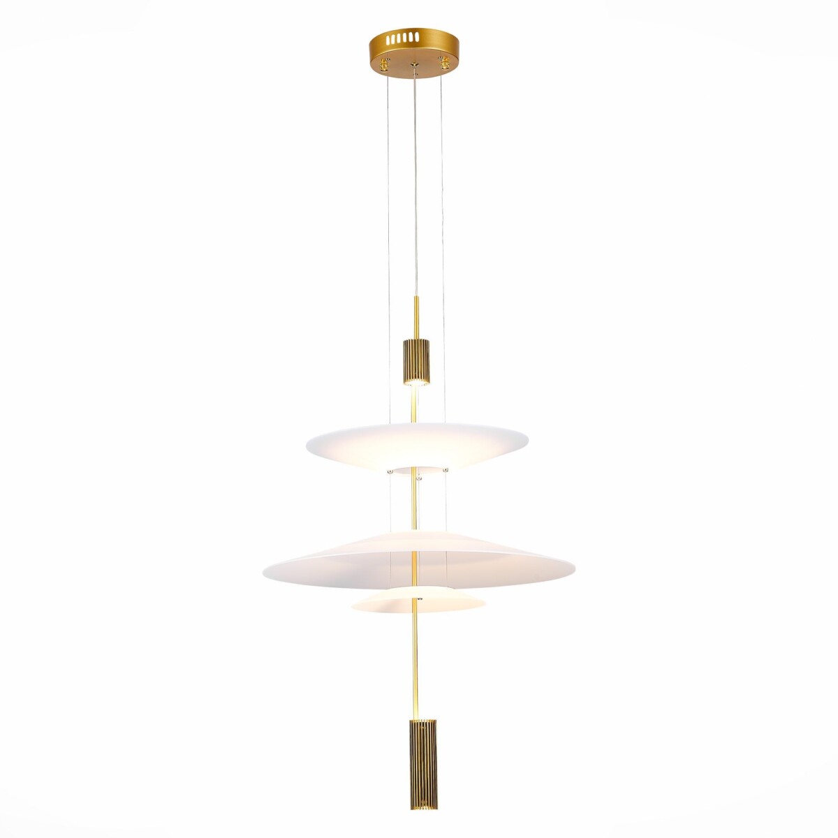 в наличии SL6101.213.01 Люстра подвесная ST-Luce Золотистый/Белый LED 1*15W 3000K ИСОЛА - купить в интернет-магазине Светильники Торг