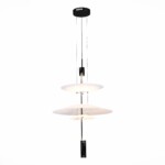 в наличии SL6101.413.01 Люстра подвесная ST-Luce Черный/Белый LED 1*15W 3000K ИСОЛА - купить в интернет-магазине Светильники Торг