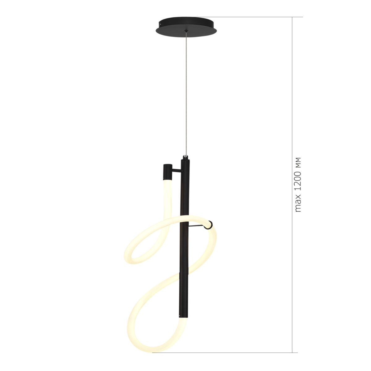 SL6102.403.16 Светильник подвесной ST-Luce Черный/Белый LED 1*16W 3000K САГРАТО — изображение 4