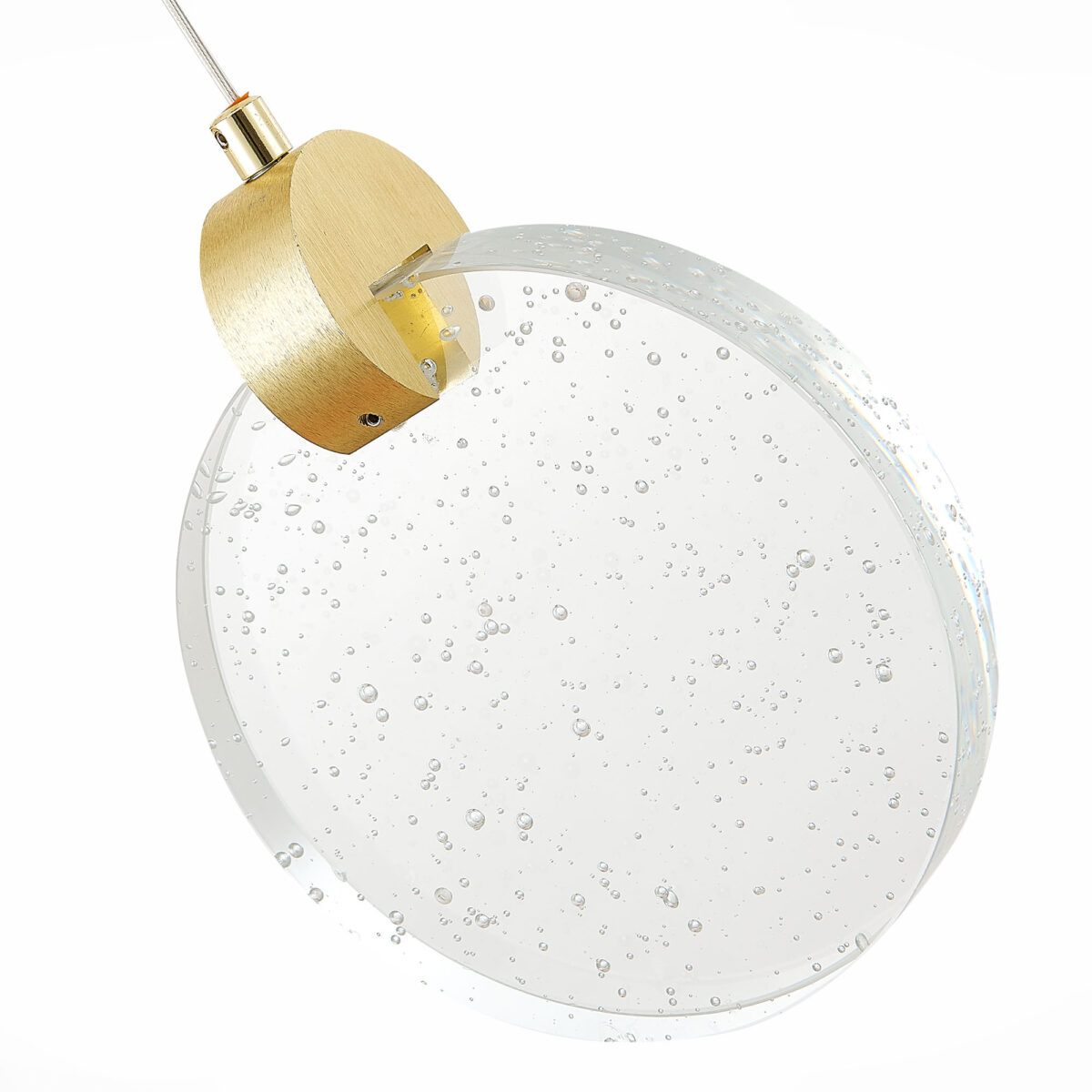 SL6104.203.01 Подвес ST-Luce Золотистый/Прозрачный,С пузырьками воздуха LED 1*3W 3000K МОНТЕЧЕЛИО — изображение 3