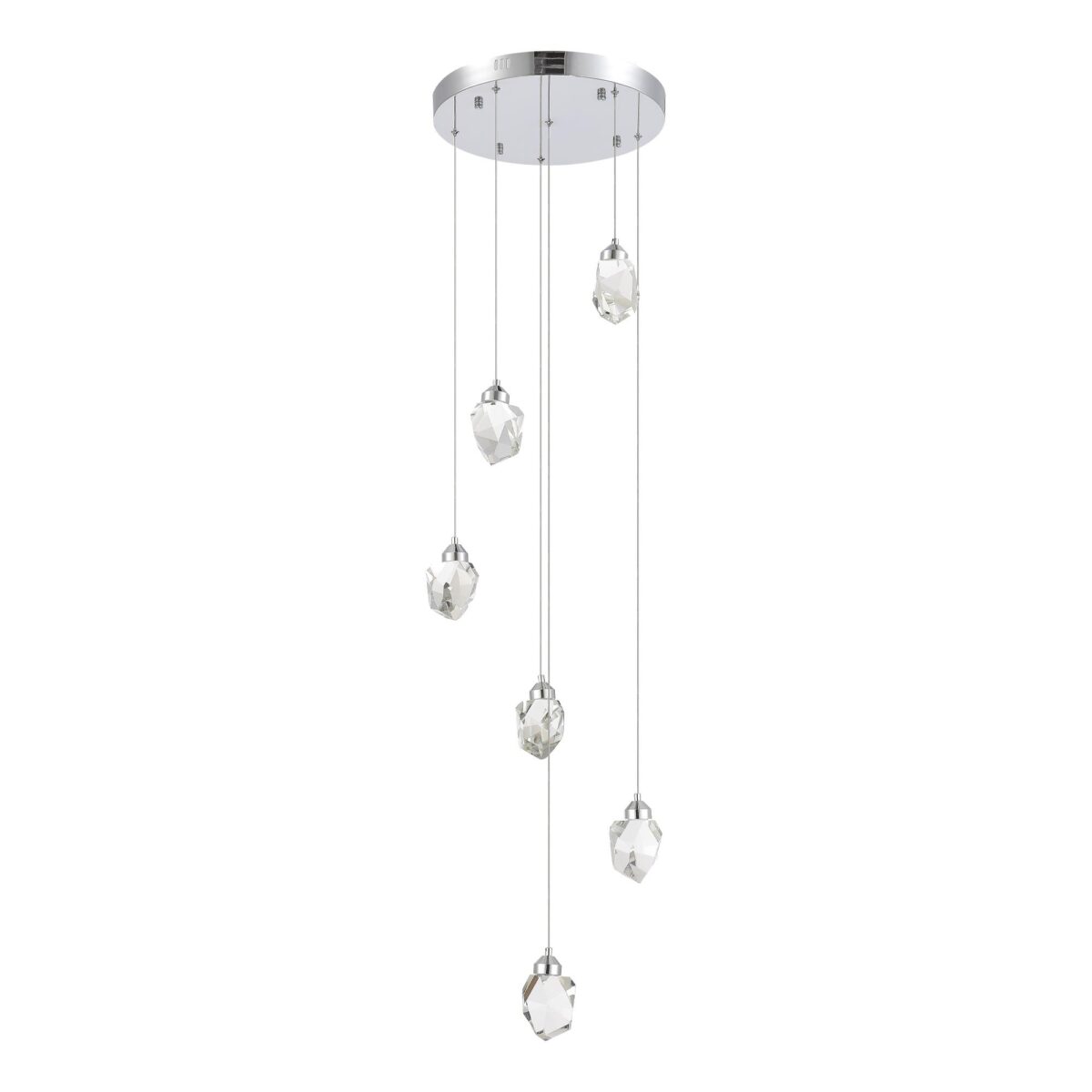 SL6114.103.06 Светильник подвесной ST-Luce Хром/Прозрачный LED 6*3W 3000K КАСКАТО — изображение 2