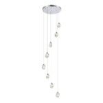 SL6114.103.08 Светильник подвесной ST-Luce Хром/Прозрачный LED 8*3W 3000K КАСКАТО