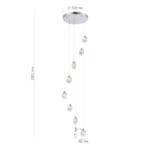 SL6114.103.08 Светильник подвесной ST-Luce Хром/Прозрачный LED 8*3W 3000K КАСКАТО — изображение 3