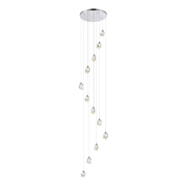 SL6114.103.12 Светильник подвесной ST-Luce Хром/Прозрачный LED 12*3W 3000K КАСКАТО